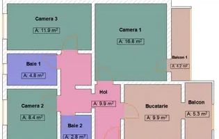 Apartament 3 camere decomandat | Zona Aradului - Poză 6