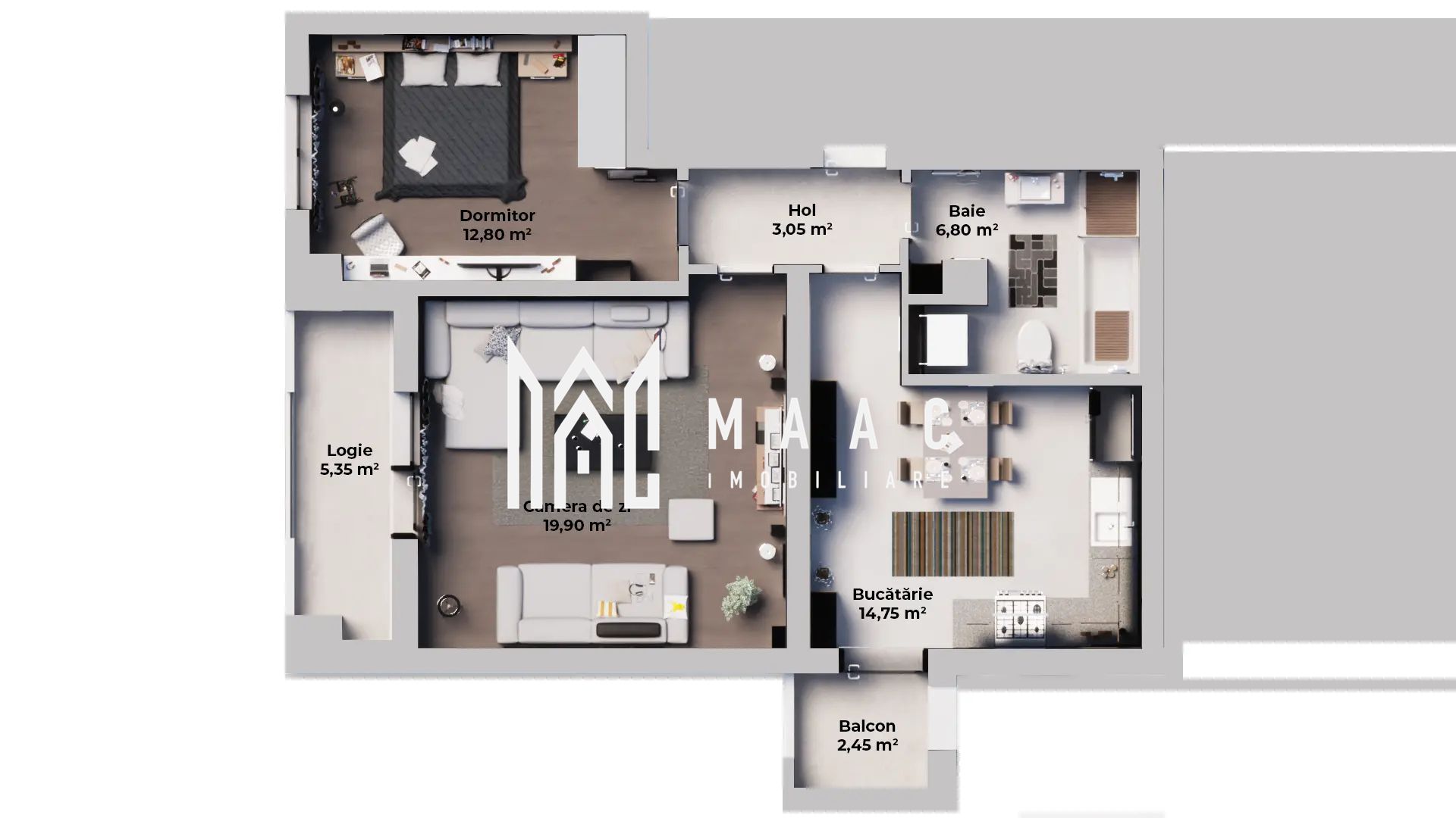 Apartament 2 camere I Dezvoltator I PREDARE LA CHEIE - Poză 15