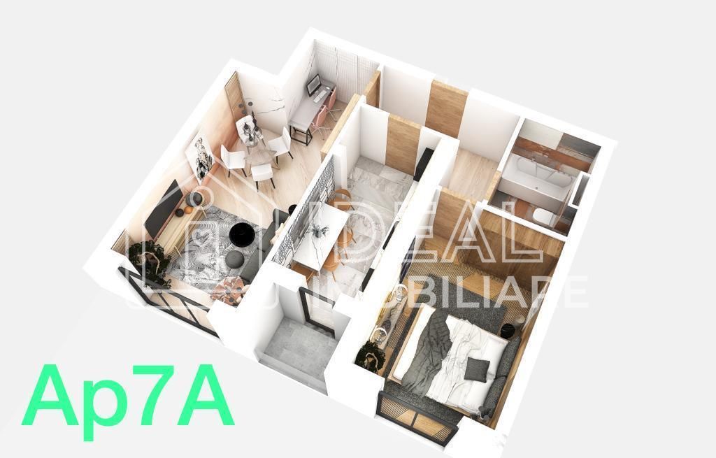 Apartament cu 2 camere si  balcon, zona Doamna Stanca - Poză 4