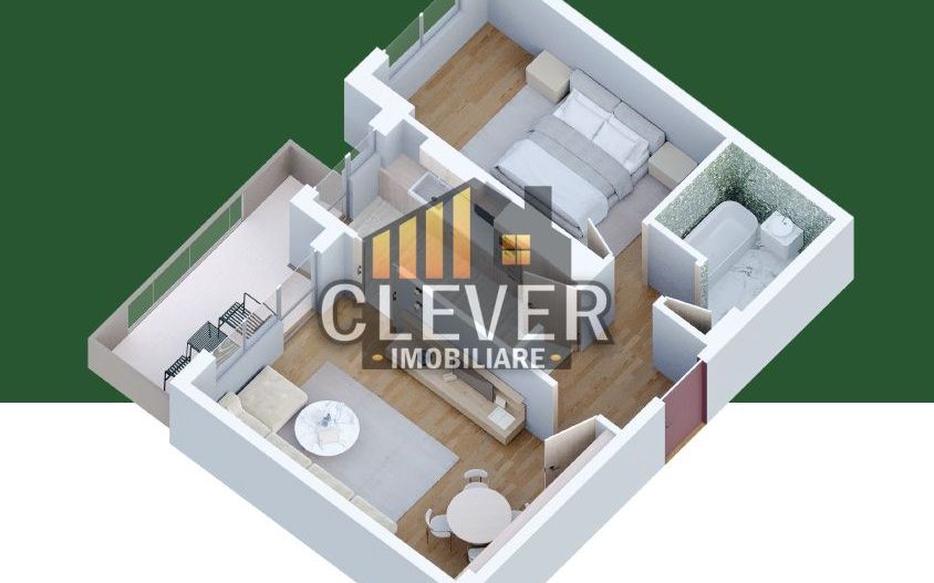 2 camere modern Pallady, balcon mare, etaj intermediar - Poză 3