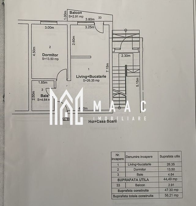 Apartament 2 camere | Etaj 1 | Balcon | Calea Cisnadiei - Poză 10