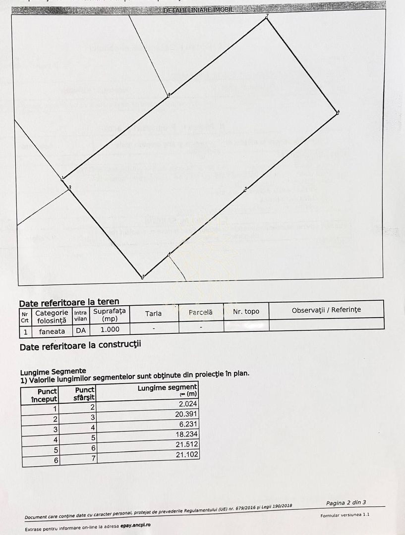 Teren intravilan 1000 mp cu utilitati-ideal casa-Zona Zavoaie - Poză 2
