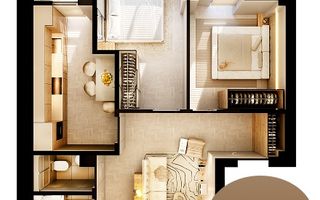 Vânzare, apartament, 2 camere, str. Nicolae Dimo, Durlești - Poză 1