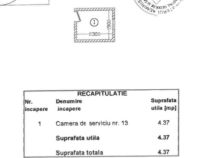 3 camere de serviciu 14,82 mp - calea Victoriei - Poză 12