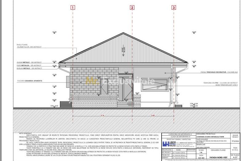 Teren cu proiect de casa pe parter langa Bucuresti - Poză 2