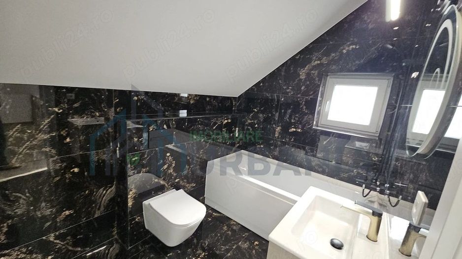 Casă modernă, 5 camere, clasa A, vedere lac, 500 mp teren, Ciurbești, Miroslava - Poză 17