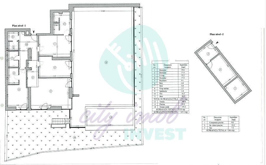 Apartament cu terasa de 350 mp si piscina privata - Poză 3