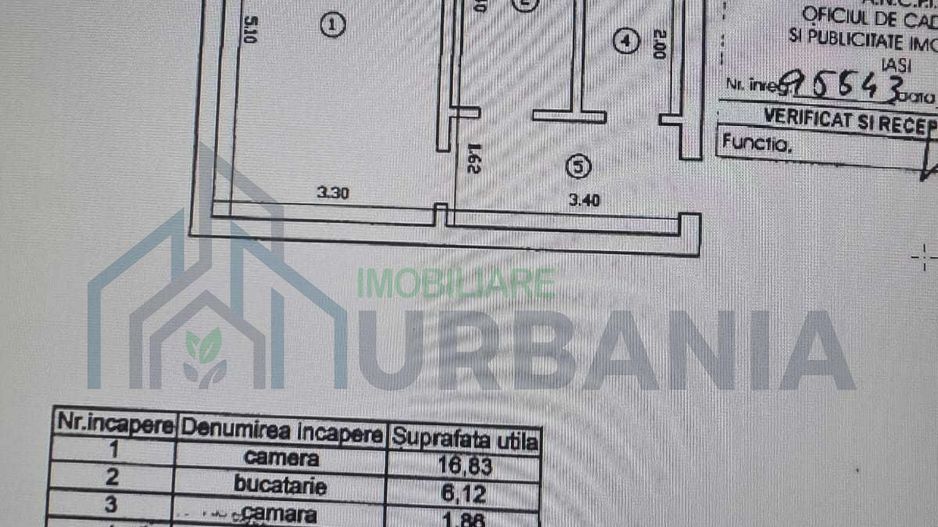 Apartament modern 1 cameră, 40 mp, Podu Roș – vedere Palas, Iași - Poză 8
