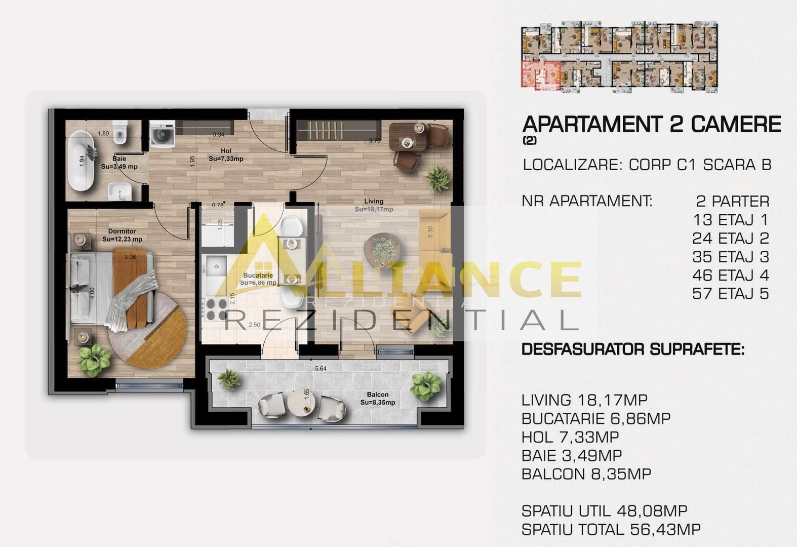 Ap 3 camere langa metrou Berceni - Poză 5