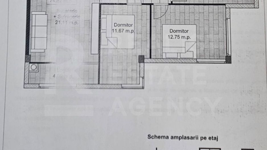 Vânzare, apartament, 3 camere, Strada Bisericii, Buiucani - Poză 8