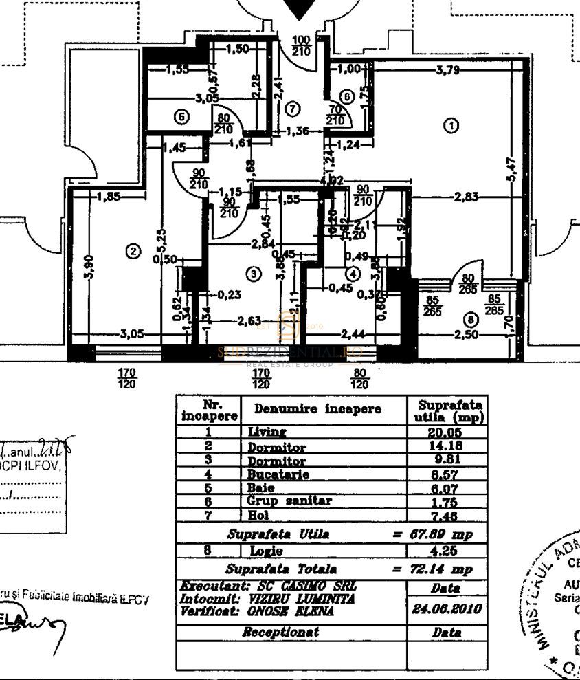 Apartament 3 camere, complet mobilat, decomandat, etaj intermediar - Poză 7
