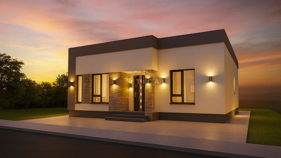 Casa noua pe parter | 3 Camere | 2 Bai | 467mp teren - Poză 1