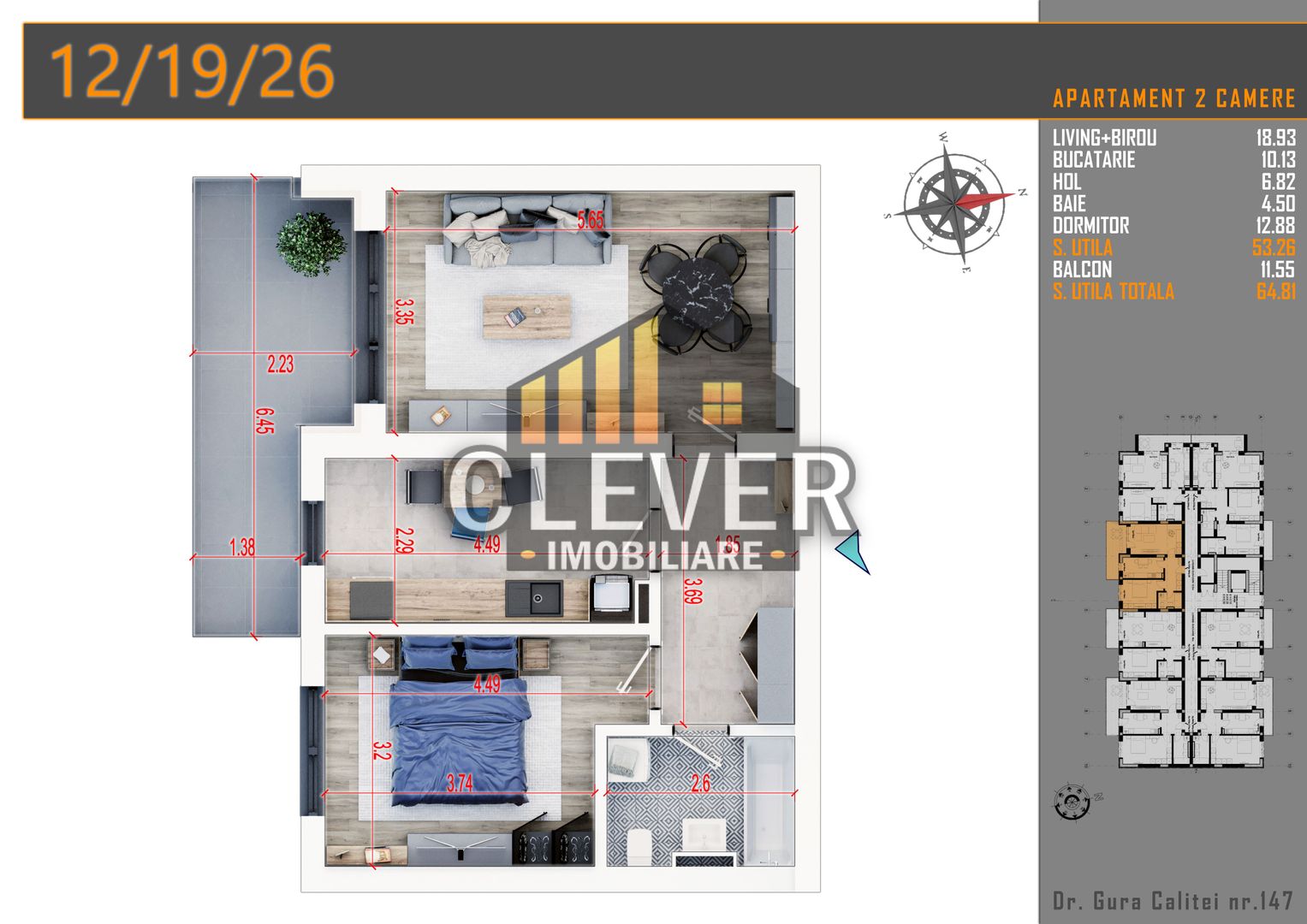 Theodor Pallady-2 Camere-Direct Dezvoltator-Parcare BONUS - Poză 2