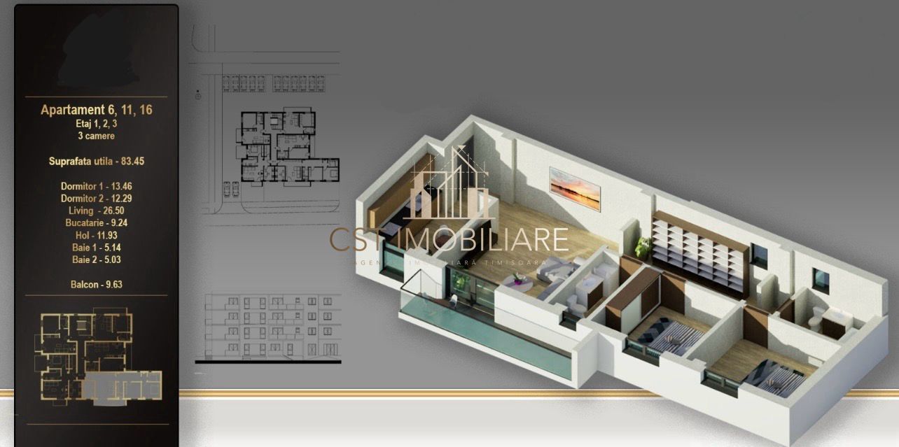 Zona Soarelui / Apartament cu 3 camere / Etaj 1 / Ultrafinisat - Poză 1