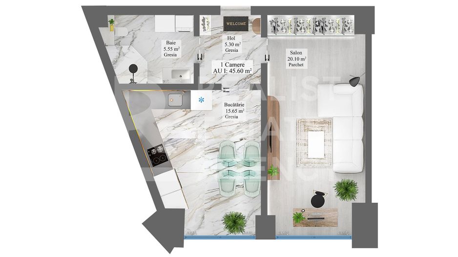 Vânzare, apartament premium cu o cameră, priveliște deosebită - Poză 4