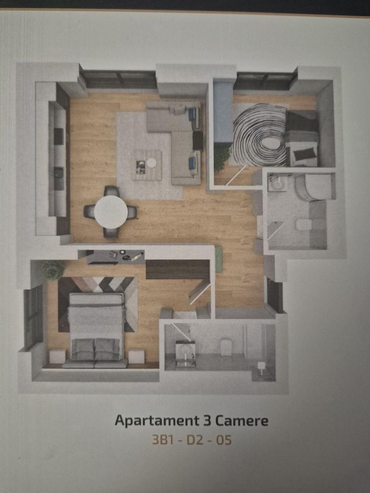 Apartament cu 3 camere in complexul rezidențial Cortina North - Poză 3