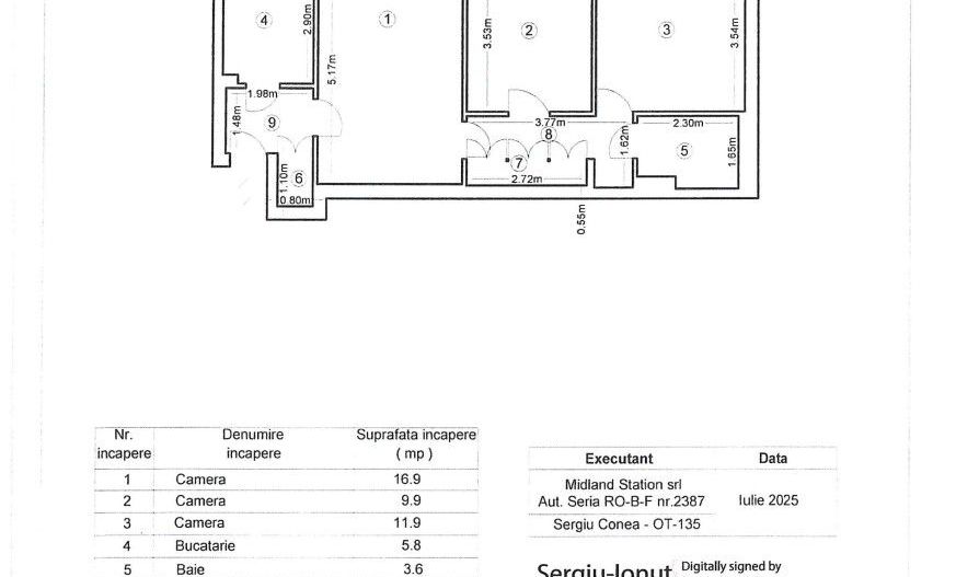 Comision 0% | 3 camere Mihai Bravu | Metrou Obor - Schiță 12