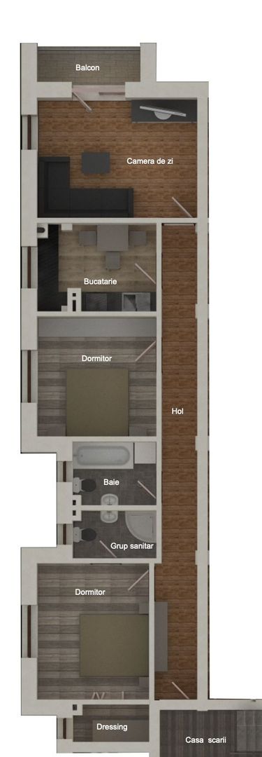 3camdec-2bai-1balc/la 3min de STB, Mega Image,Lidl/10min Pta Sudului - Poză 3