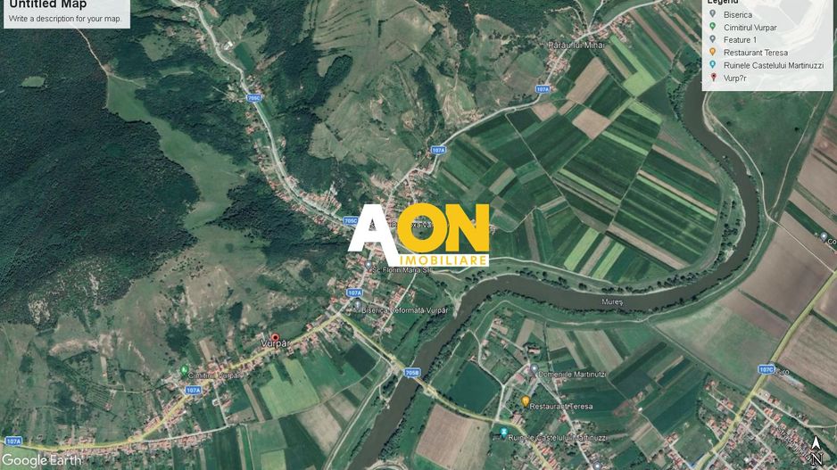 Teren intravilan, 4400 mp, Vurpar, com. Vintu de Jos - Poză 1