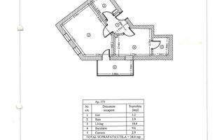 Garsoniera 44 mp, bloc finalizat 2022, Metalurgiei, Parc Tudor Arghezi - Schiță 6