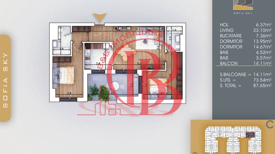 3 camere finalizat 7 minute Metrou Nicolae Teclu - Poză 8