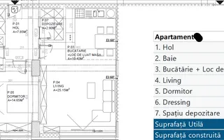 2 camere PREMIUM || 74mp || FLOREASCA - Schiță 13