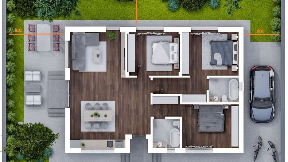 Casă individuală 4 camere Tunari - Poză 6