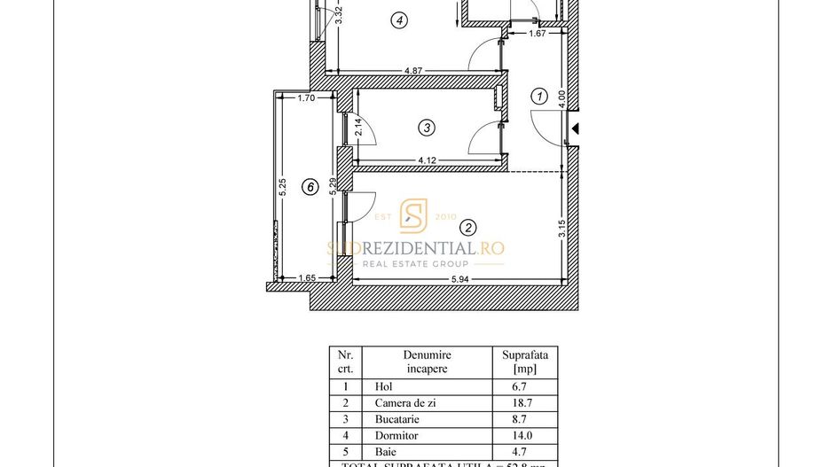 De închiriat 2 camere, Vienna Parkside, Mobilat + Parcare - Schiță 8