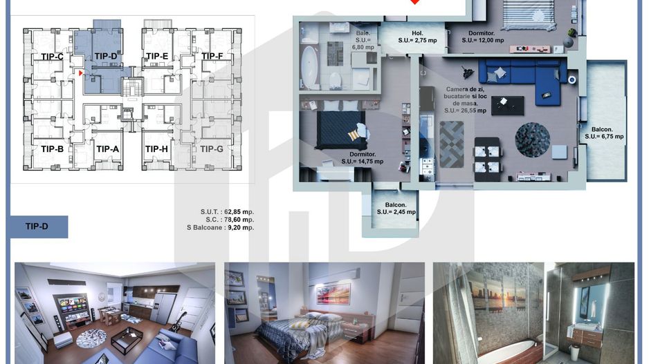 Turnisor | Etaj Intermediar  - Apartament 3 camere - Zona de Vest - Poză 1