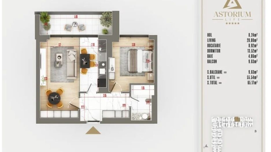 AP. 2CAM. BLOC FINALIZAT-VATA BAZALTICA,TRIPAN / PROIECT ASTORIUM! - Poză 3