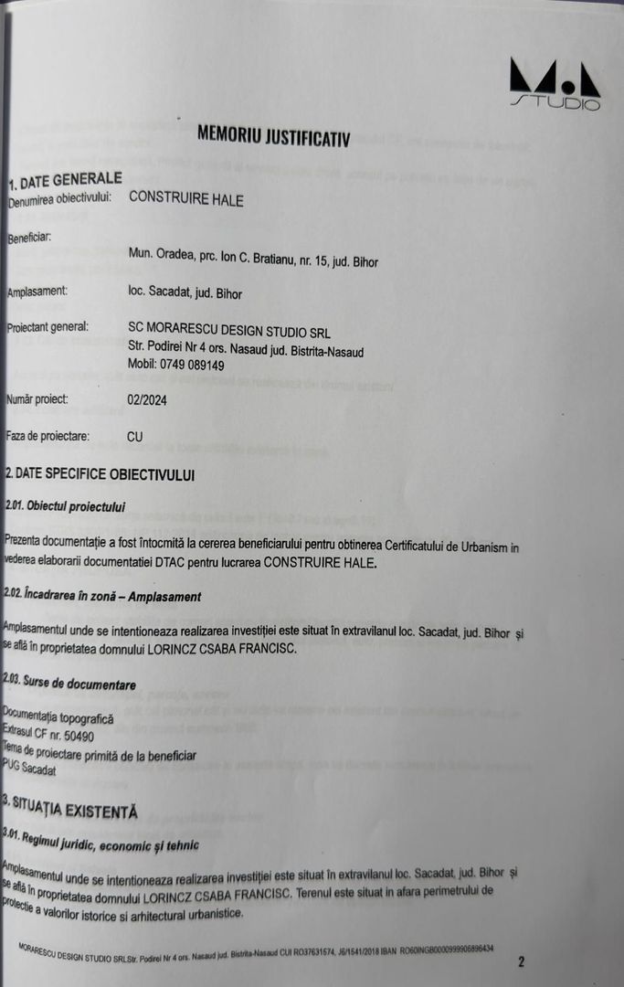 Teren intrav. 10200mp dest. industriala zona CocaCola Sacadat- 5eur/mp - Poză 3