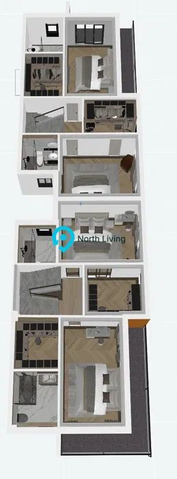 Vilă duplex 220 mp, curte și parcare, Bucureștii Noi – 2 Cocoși - Poză 5