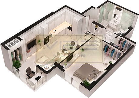 Apartament 2 camere+parcare COPOU AZIMUT TOWER - Poză 28