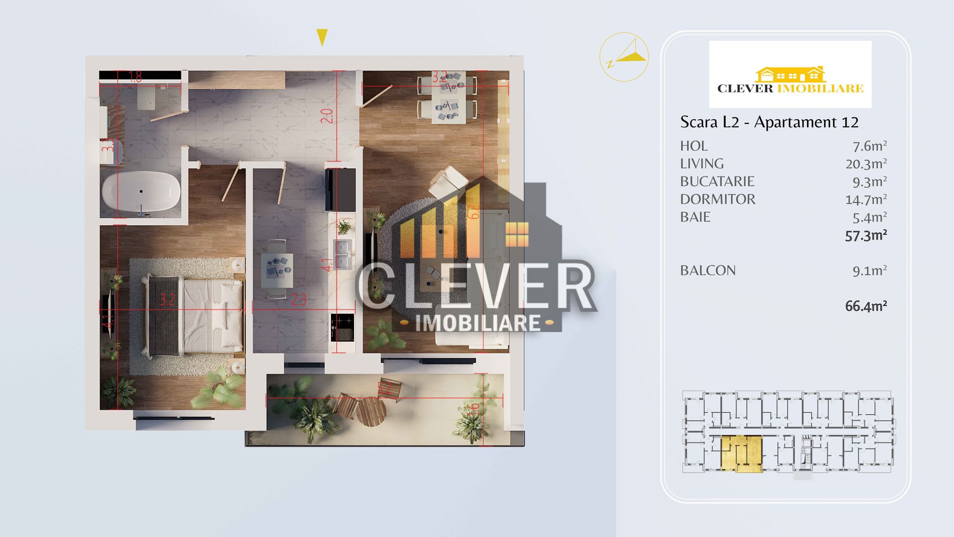 Apartament decomandat 2 camere Titan-Theodor Pallady - Poză 1