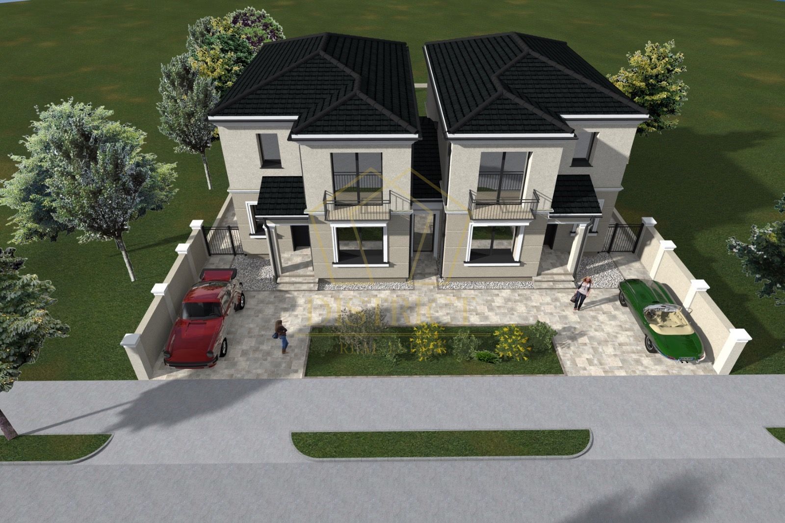 Duplex modern cu 5 camere despartit prin camera tehnica I Mosnita Noua - Poză 1