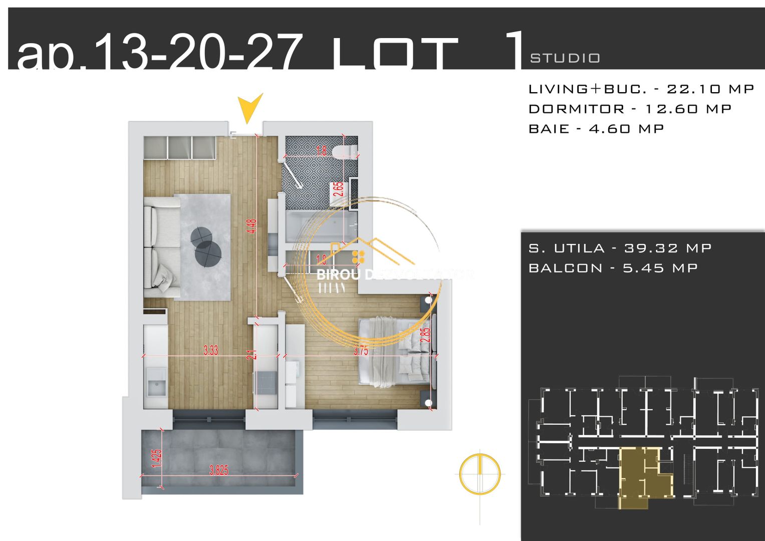 Investitie Ansamblu modern metrou Teclu Ikea Titan Bonus Parcare - Schiță 4