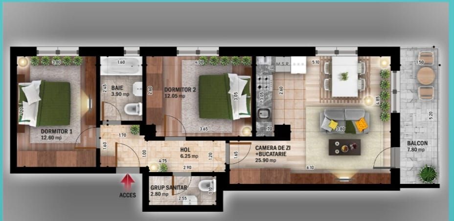 AP 3CAM. BLOC P+4 FINALIZAT / TRIPAN,TERMOSTAT,VATA BAZALTICA! - Poză 1