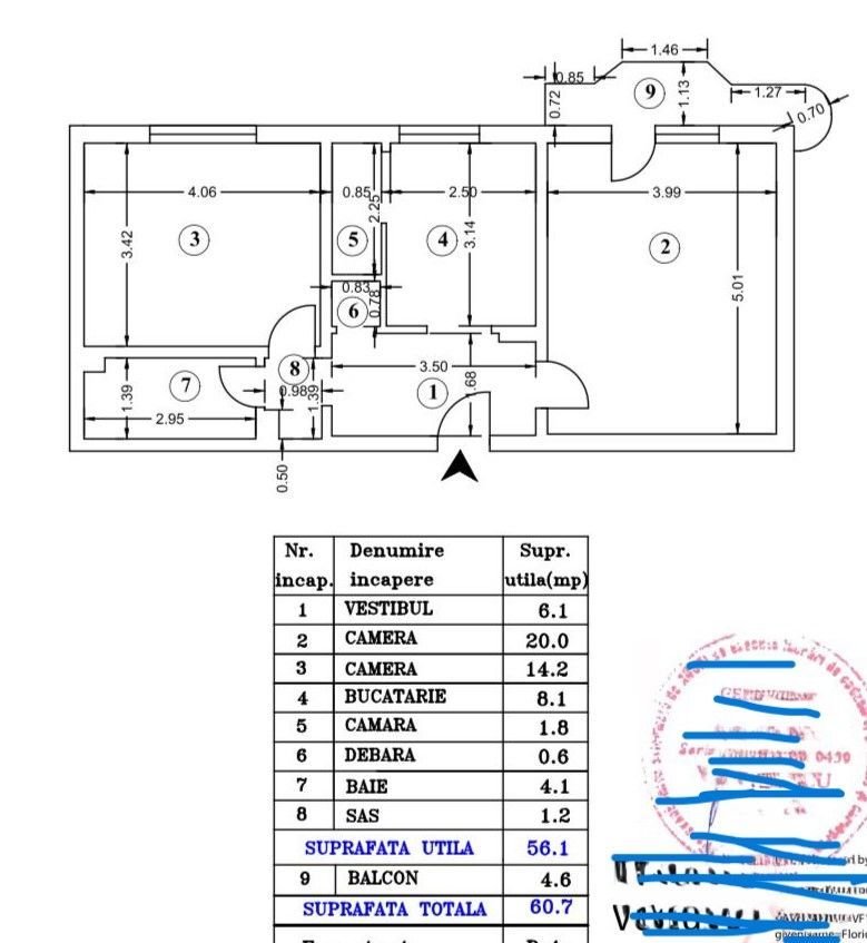 Vanzare Apartament 2 Camere Vitan Mall - Centrală Proprie - Poză 5