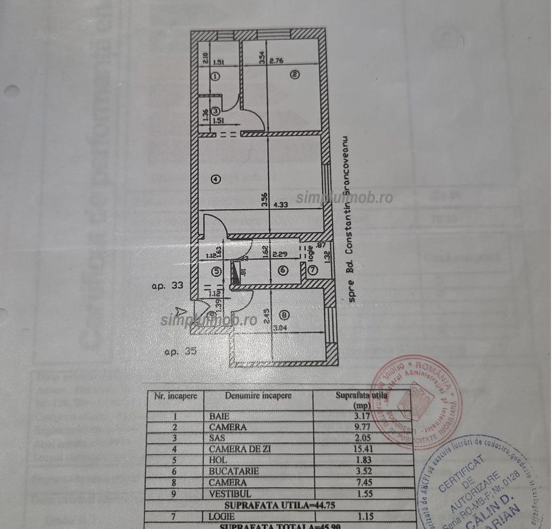 3 camere renovat Brancoveanu stradal Sector 4 - Poză 11