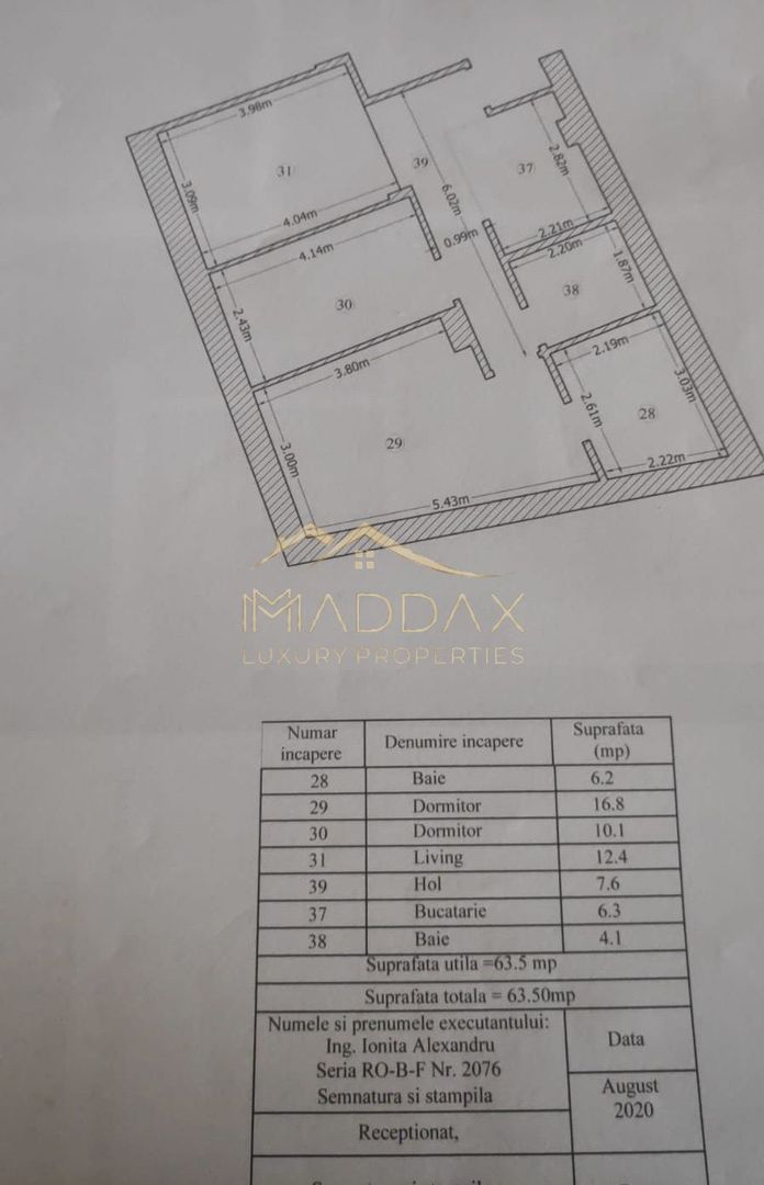 Spatiu de birouri *3 camere* / Cladire Istorica stil Brancovenesc / Universitate - Schiță 39