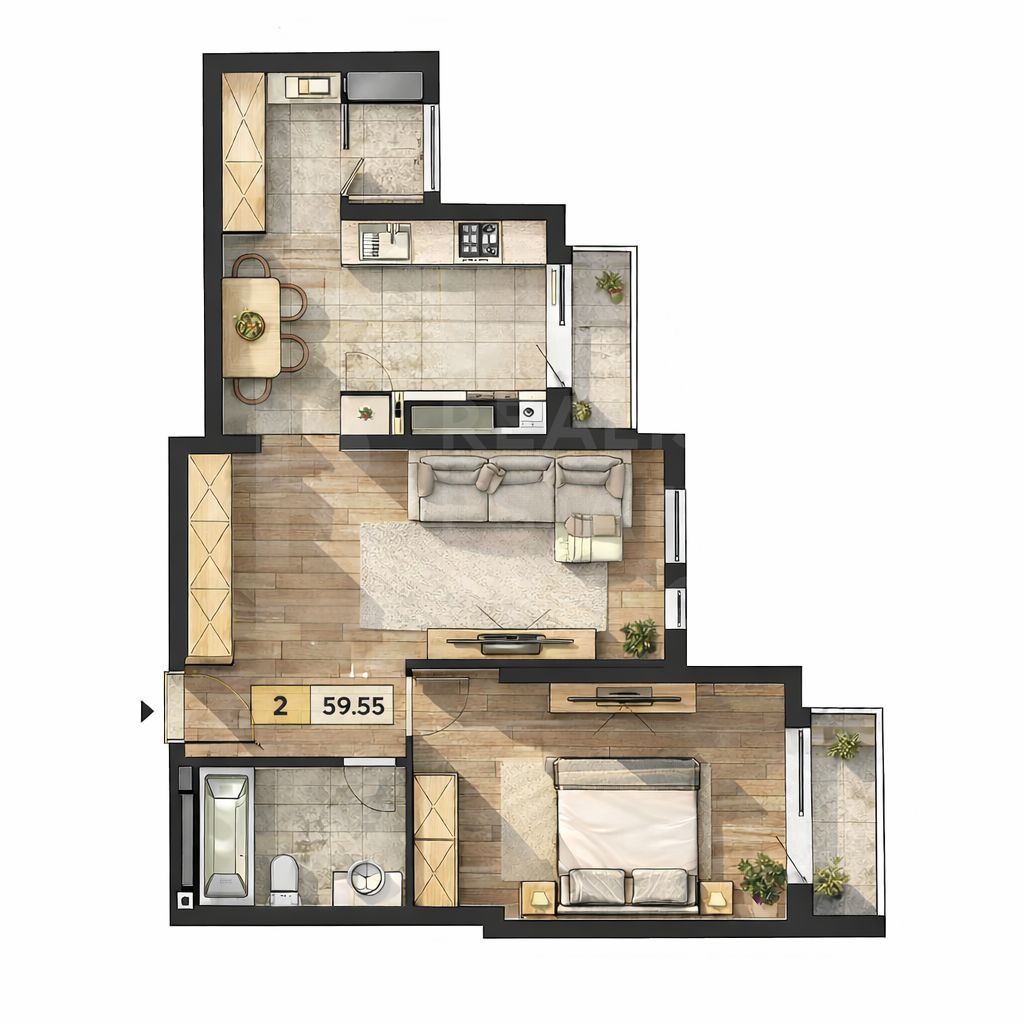 Vânzare, apartament, 2 camere și living, strada Cornești, Râșcani - Poză 12