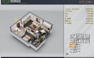 2 camere | Romad by Romco | Panouri Fotovoltaice | Comision 0% metrou Teclu - Poză 3
