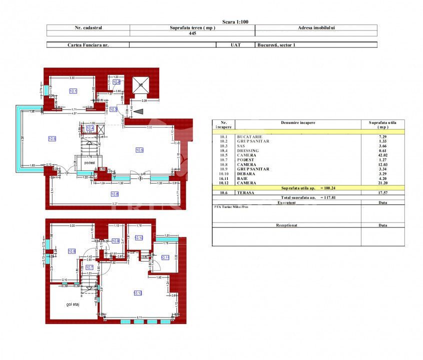 Penthouse tip Duplex 6 camere | Garaj dublu | Arcul de Triumf | Clucerului - Poză 71