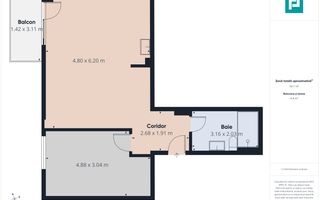 Apartament 2 camere, etaj 5, finisaje lux - Poză 6