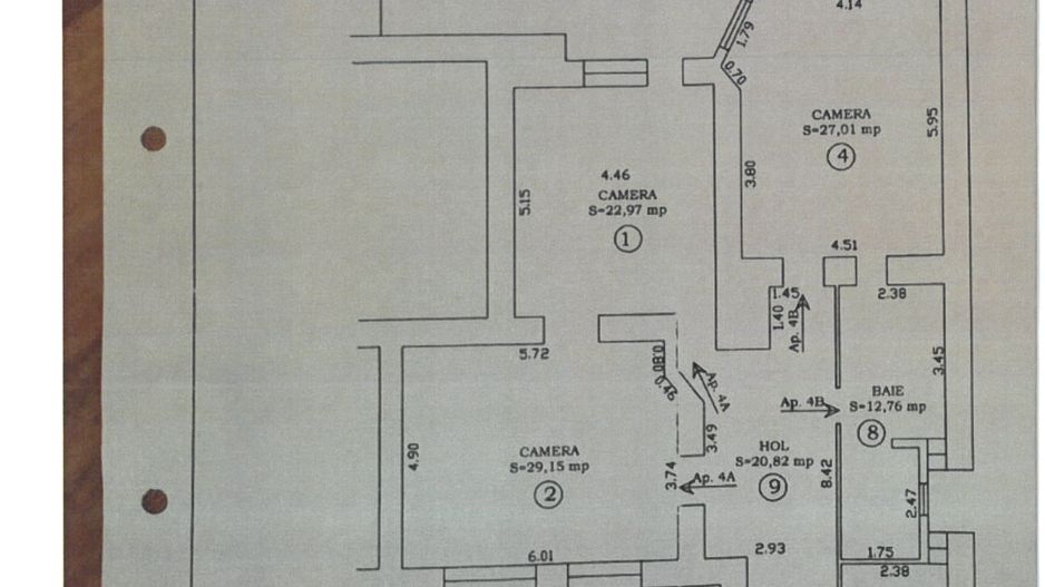 Apartament spatios  in cladire istorica - Schiță 14
