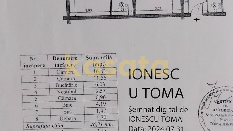 2 camere Baba Novac | Etaj 1 | Bloc reabilitat | 50 mp utili | 94.900 - Poză 15