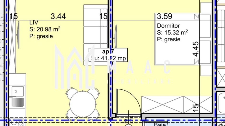 Apartament 2 camere | 41.22 MPU | Parter | Lift | Lazaret - Poză 4