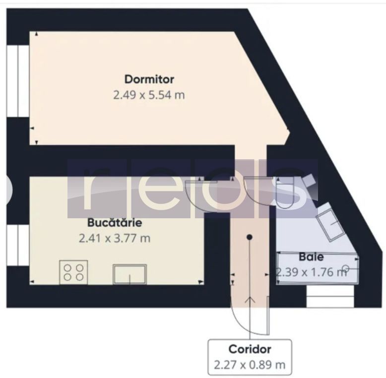 GARSONIERA ULTRACENTRALA | 40 MP TOTAL | FARA RISC SEISMIC | ZONA CISMIGIU - Schiță 8
