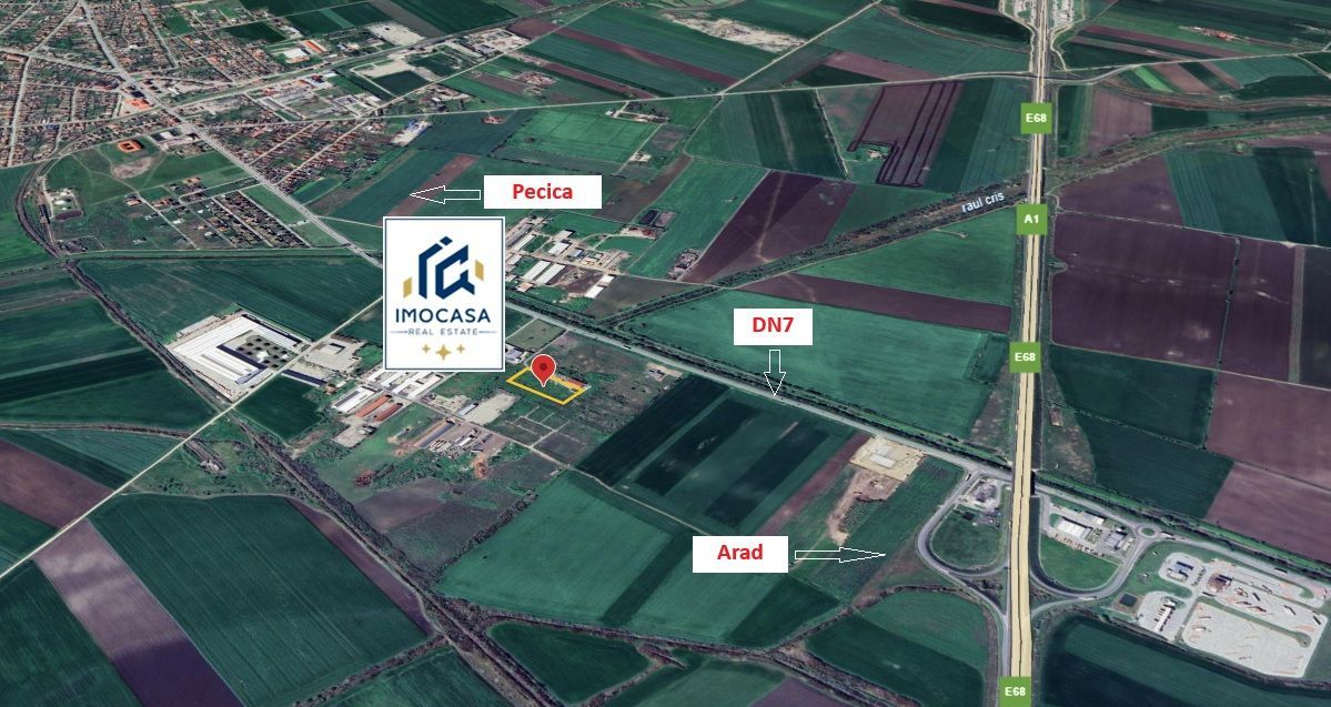 Pecica Jud. Arad Teren Extravilan zona in dezvoltare Vecinatate A1 - Poză 2