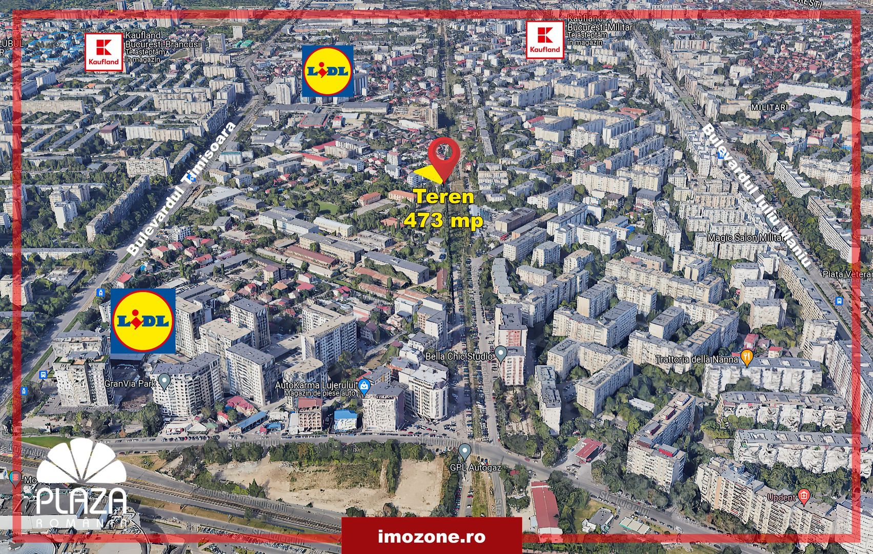 Teren investitie, Militari - Mirodeniei, 473mp,  zona M2, POT 70%, CUT 3,0 mp. - Poză 1